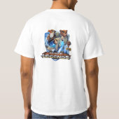 T-shirt de blanc de légendes de poche (Dos)