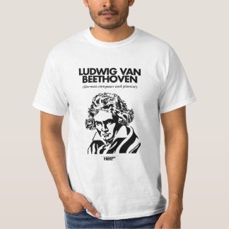 T-shirt de blanc de Ludwig van Beethoven