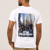 T-shirt de blanc de ville (Dos)
