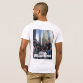 T-shirt de blanc de ville (Dos entier)