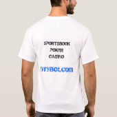 T-shirt de blanc d'EvryBet (Dos)