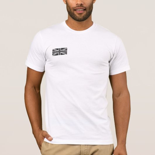 T-shirt de blanc d'Union Jack (Devant)