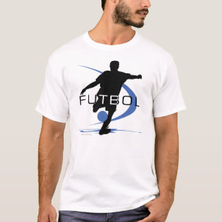 T-shirt de bleu de football du football