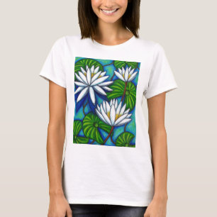 T-shirt de bleu de Nymphaea