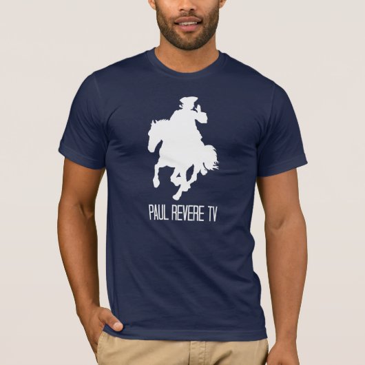 T-shirt de bleu marine (Devant)