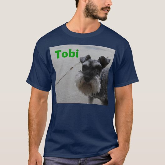 T-shirt de bleu marine de Tobi (Devant)