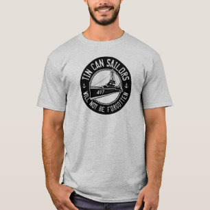 T-shirt de boîte en fer blanc - anneau noir