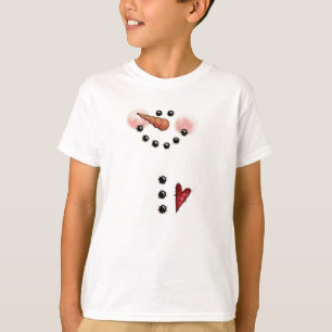 T-shirt de bonhomme de neige
