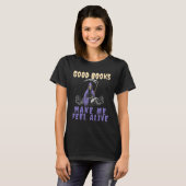 T-shirt De bons livres me fait sentir en direct Lecture Gr (Devant entier)