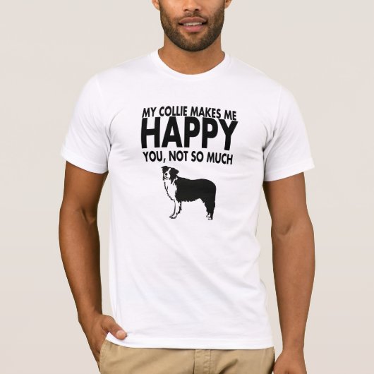 T-shirt de border collie (Devant)