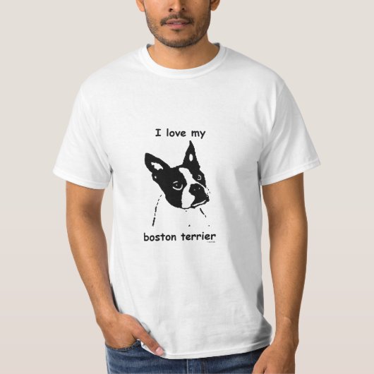 T-shirt de Boston Terrier (Devant)