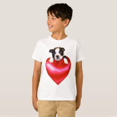 T-shirt de Boston Terrier d'amour (Devant entier)