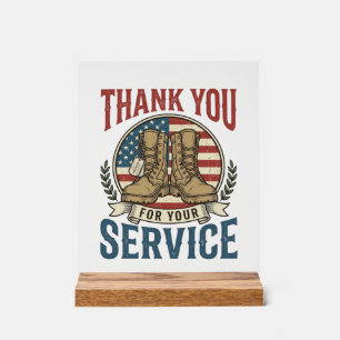T-shirt de bottes militaires de remerciement pour
