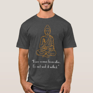 T-shirt de Bouddha de la charge des hommes