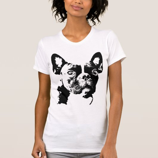 T-shirt de bouledogue français (Devant)