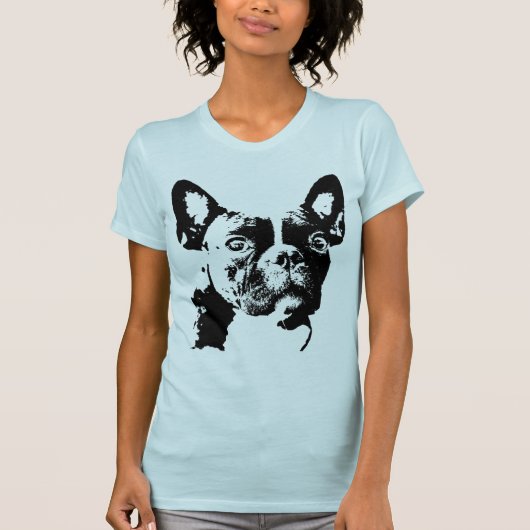 T-shirt de bouledogue français (Devant)