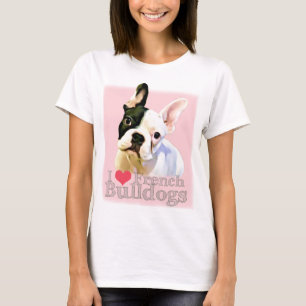 T-shirt de bouledogue français - bouledogues