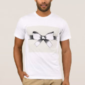 T-Shirt De Bow Avec Mens En Ruban (Devant)