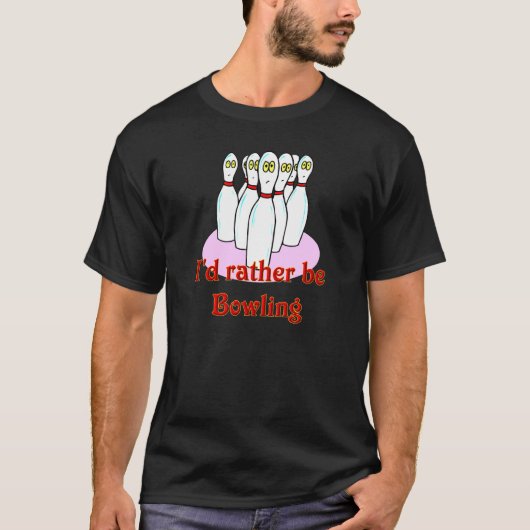 T-shirt de bowling de Dix bornes (Devant)