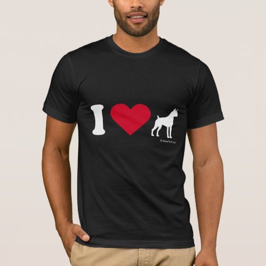 T-SHIRT DE BOXEUR - BOXEURS D'AMOUR D'I (Devant)