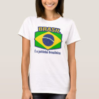 T-shirt de brasileiro de jeitinho du drapeau É o