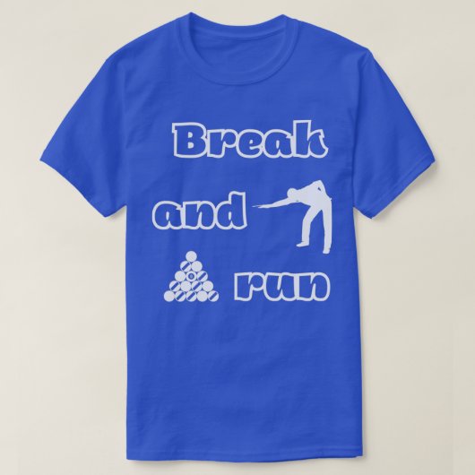 T-shirt de Break et de run pool (Design devant)
