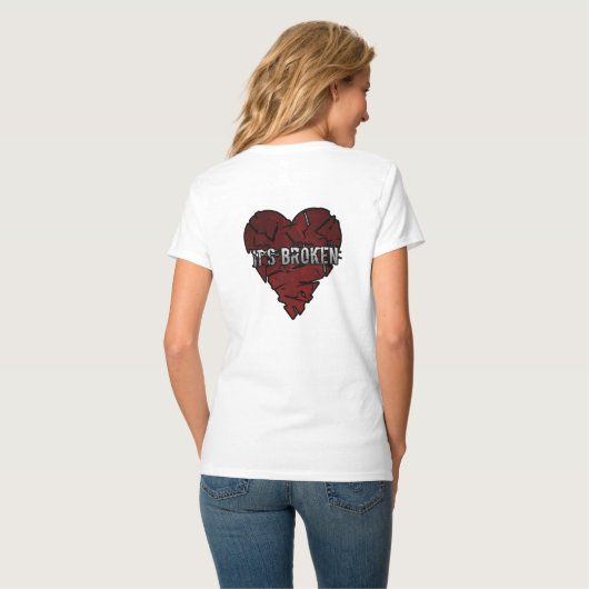 T-shirt de Broken Heart (Dos entier)