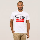 T-shirt de broyeur de bouton (Devant entier)
