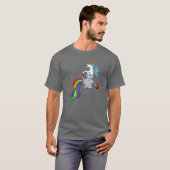 T-shirt de broyeur de licorne (Devant entier)