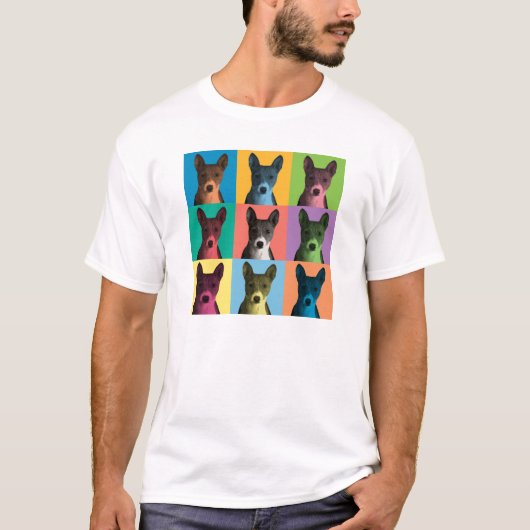 T-shirt de Bruit-Art de Basenji (Devant)