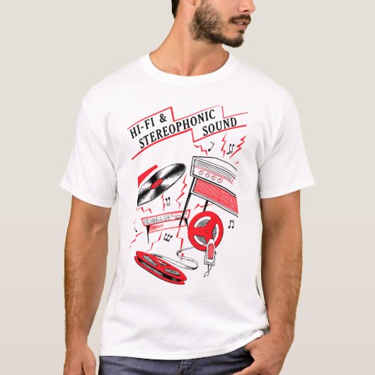 T-shirt de bruit de haute fidélité et (Devant)
