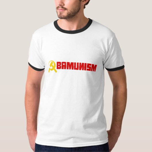 T-shirt de Bumpersticker - d'Obamunism (Devant)