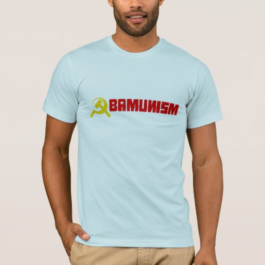 T-shirt de Bumpersticker - d'Obamunism (Devant)