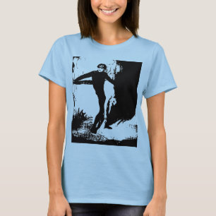 T-shirt de burn-out de dames (adapté)