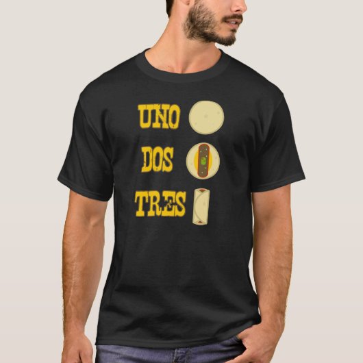 T-shirt de burrito de DOS Tres de l'ONU (Devant)