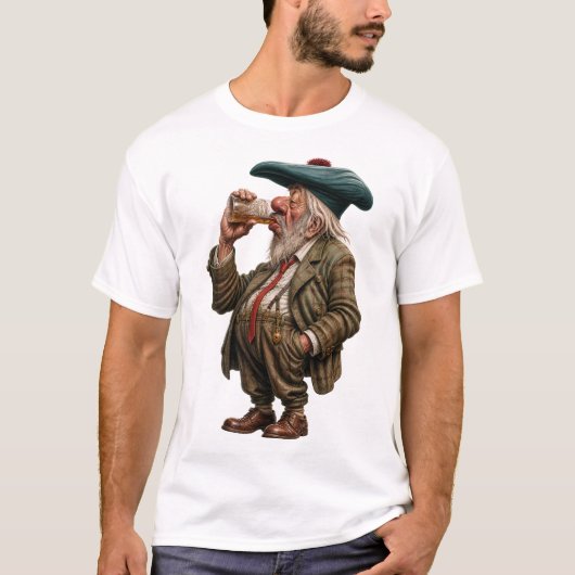 T-shirt de buveur de whisky (Devant)