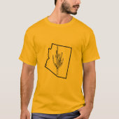 T-shirt de cactus de l'Arizona (Devant)