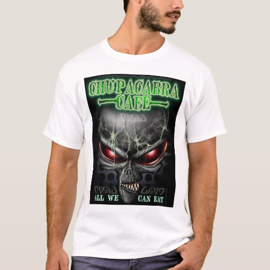 T-shirt de café de Chupacabra (alien) (Devant)