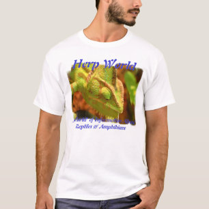 T-shirt de caméléon du monde de Herp