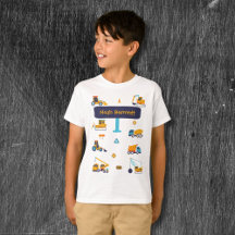 T-Shirt de camion de construction personnalisé pou