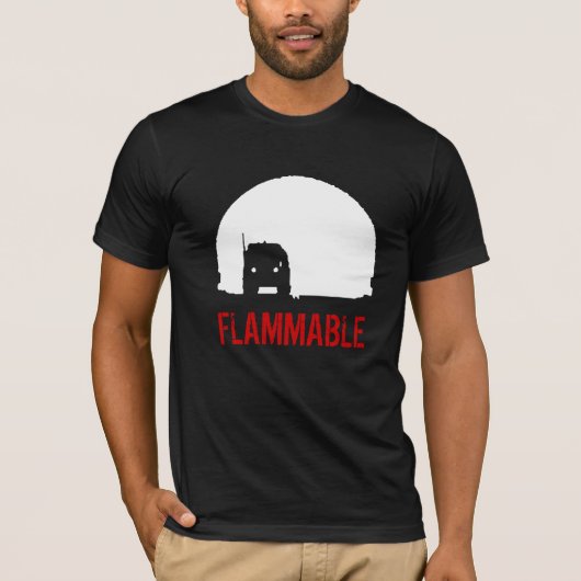 T-shirt de camion de duel INFLAMMABLE - (Devant)
