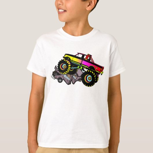 T-shirt de camion de monstre (Devant)