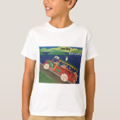 T-shirt de camion d'enfants avec des animaux de St (Devant)