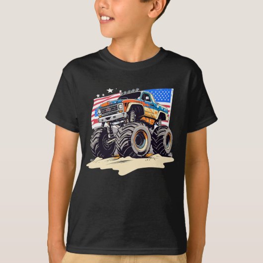 T-shirt de camion monstre (Devant)
