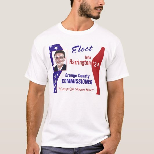 T-shirt de campagne politique (Elect) (Devant)