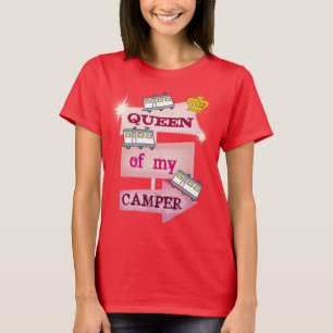 T-shirt de campeur de la Reine RVing de camping