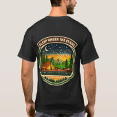T-Shirt de camping sous les étoiles (Dos)