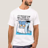 T-shirt de canard d'humour d'aviation de bande (Devant)