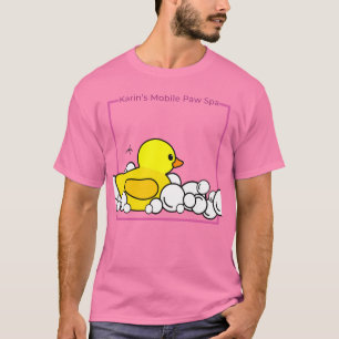 T-shirt de canard rose