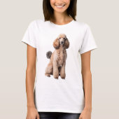 T-Shirt de caniche standard mignon (Devant)